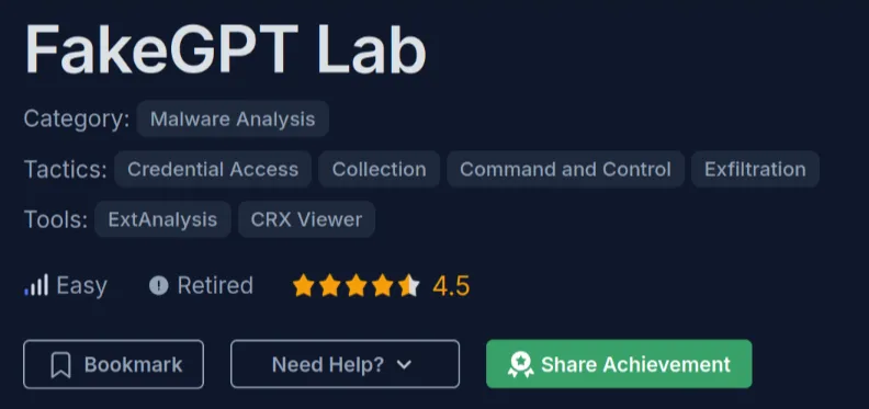 Screenshot of CyberDefender - FakeGPT