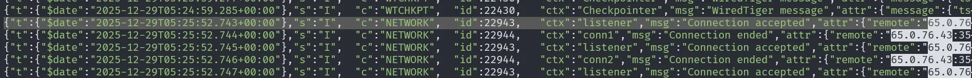 result of lnav search